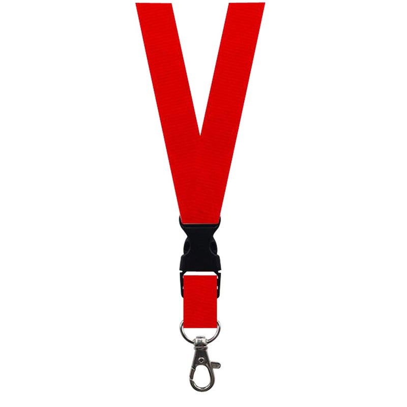 magpross 5 Pack Neck Safety Lanyards Detachable Buckle Enhanced Model Hook Breakaway Strap Quick Release Lanyard for ID Badge Holders,Key,Women Men Cell Phones USB Whistles - Red - Image 2
